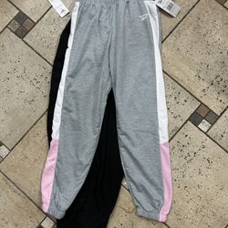 NWT Reebok girls joggers 2 pack size 10/12
