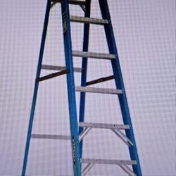 Fiberglass Stamp Ladder 8 Ft