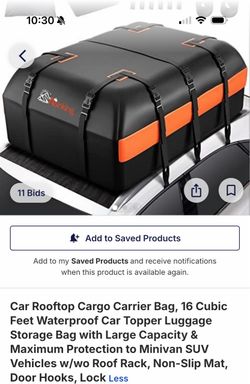 Asinking Rooftop Cargo Carrier Bag