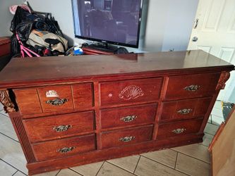 Mueble con espejo madera sólida $80