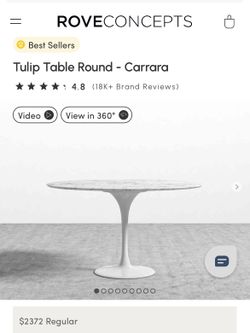 Marble Tulip Table dining table