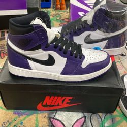 Jordan 1 Court Purple Size 8.5M