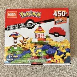 Mega Construx Pokemon Building Box 450 Pcs Pikachu Eevee Complete