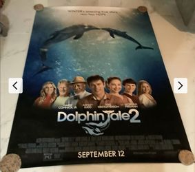 Dolphin Tale 2 Original Bus Shelter Poster Approx 48x70