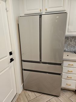 NEW GE Cafe 23.2 CU FT Counter-Depth French-Door Refrigerator w/ Platinum Glass, AutoFill Pitcher