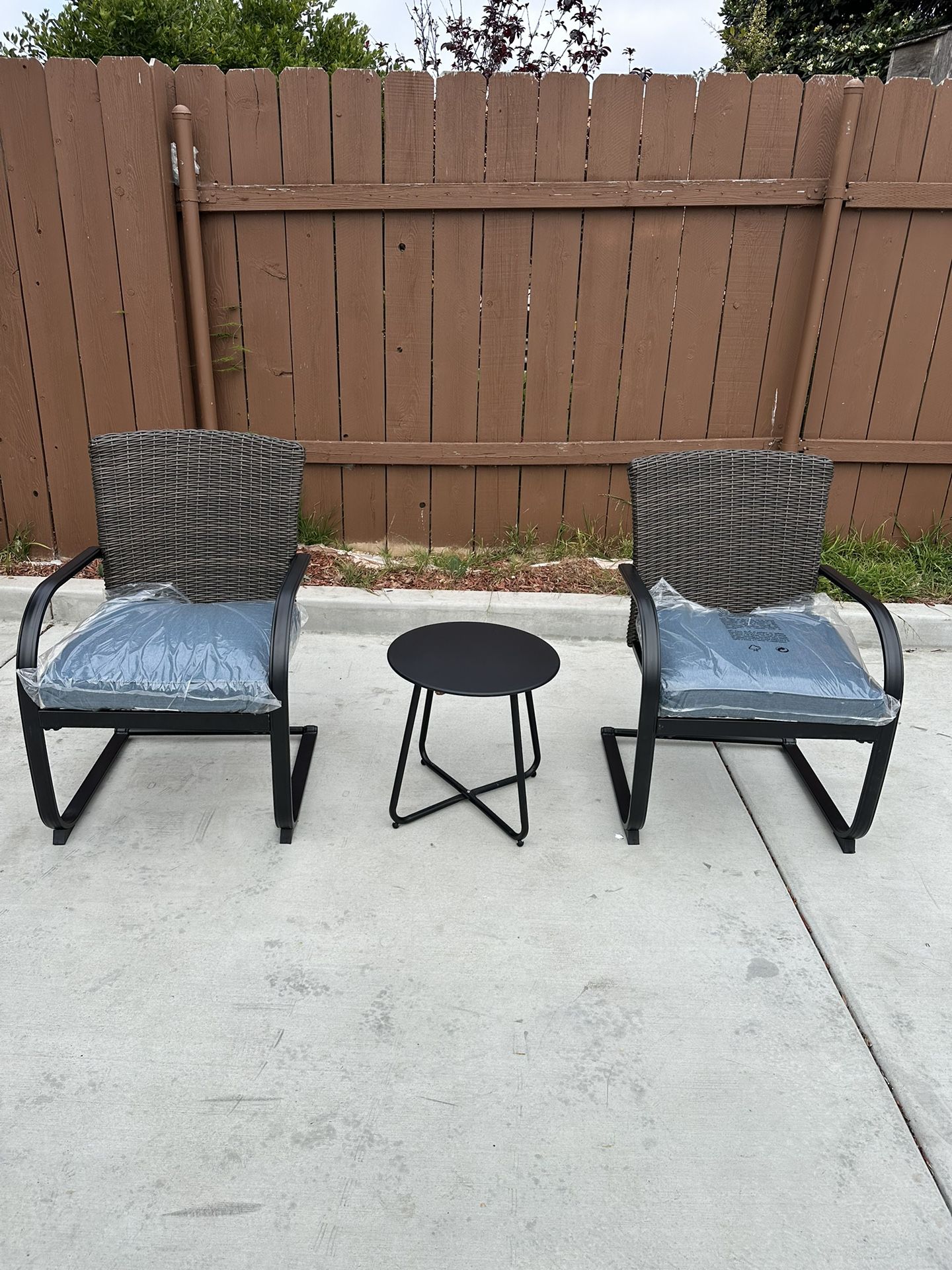 2 chair table Patio Set
