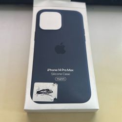 Apple iPhone 14 Pro Max Silicone Case MagSafe - Navy Blue 