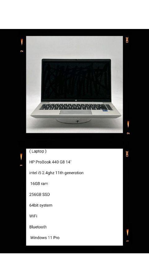 ( Laptop )

HP ProBook 440 G8 14" intel i5 2.4ghz 11th generation 16GB ram 256GB SSD Windows 11 Pro