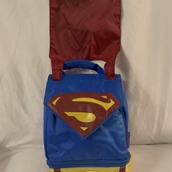 Vintage Superman Lunch Tote Bag with Cape