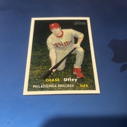 chase utley holo card number 623 of 1975