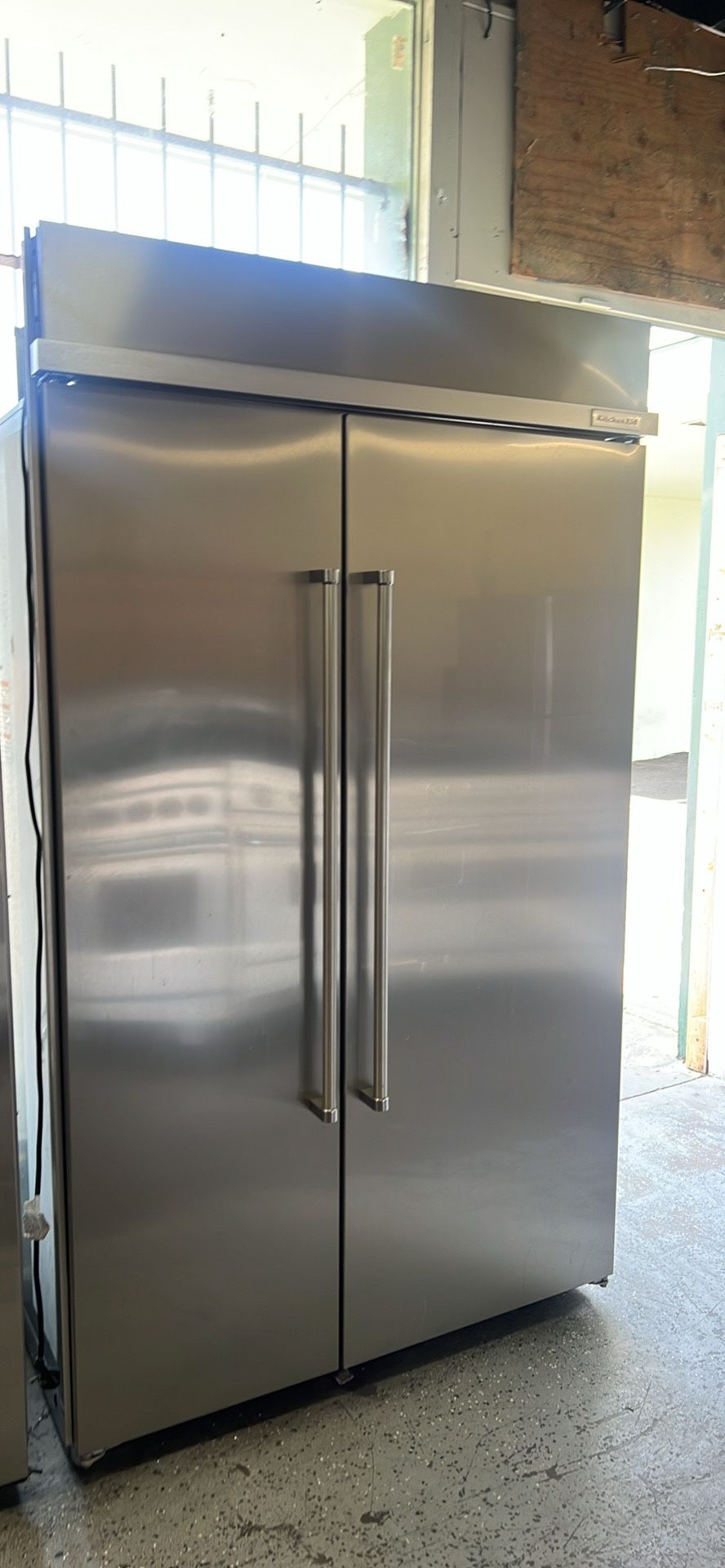 Kitchen Aid 48”Wide Built In Stainless Steel Side By Side Refrigerator