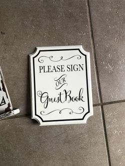 Signs for party
