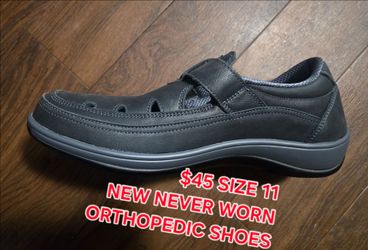 Black Orthopedic Shoes Size 11
