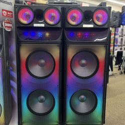 20000W 4x12” Karaoke party speaker with wired mic and remote control
