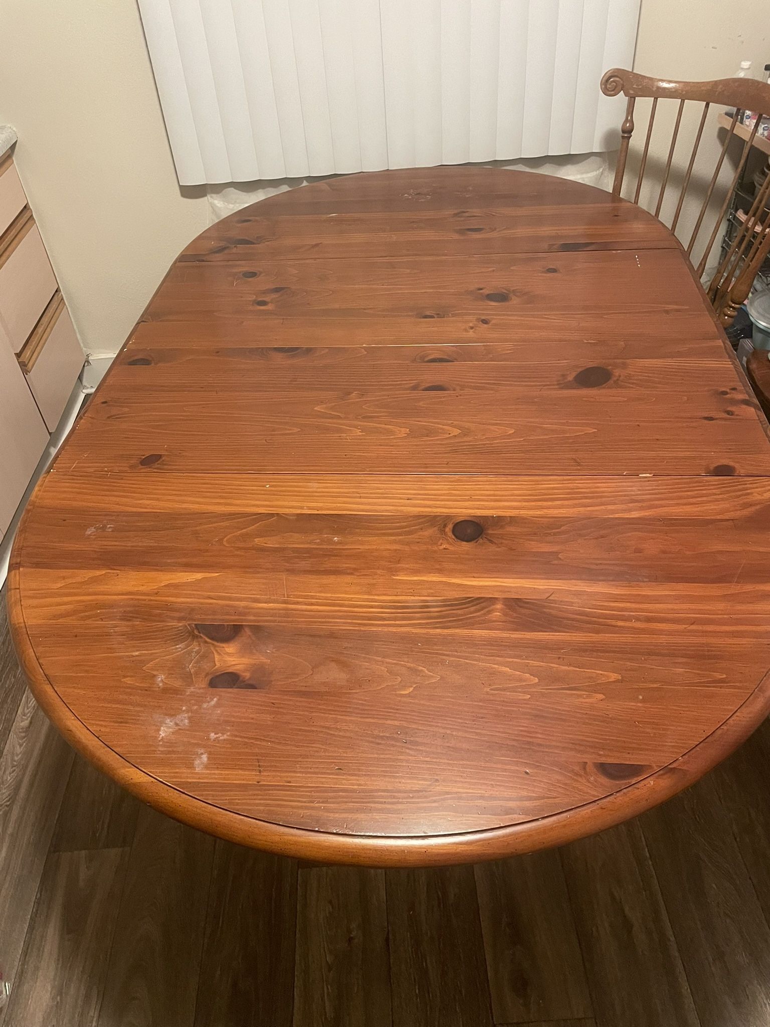 Wood table Including Chairs