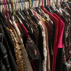 Lot of Over 100 new or gently used women's clothing items. Great for a reseller!