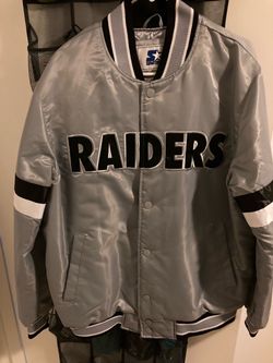 Starter Raiders Satin Bomber Jacket