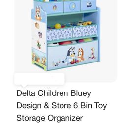 Bluey Toy Bin Storage Organizer