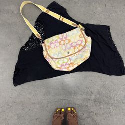 Vintage Coach Purses, Belt, Glasses Case