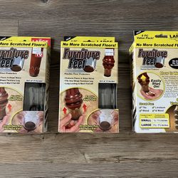 Ontel furniture feet flexible floor protectors 7pcs value pack sz Large NEW 3 boxes available $7 EA