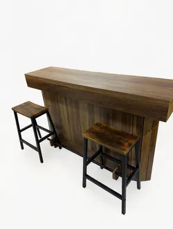 Wooden Bar Table with 2 Stools OR BETTER OFFER