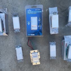 3 light switches and dimmers. all one price