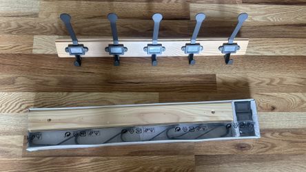 IKEA - New 5 Hook Wall Mount (qty 2 Sets)