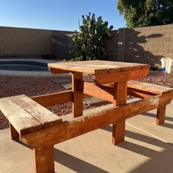 Wooden Table Bench
