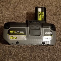 Ryobi 18v 6Ah Lithium Battery