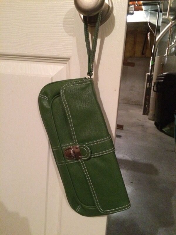 Matrix Green Wristlet Purse
