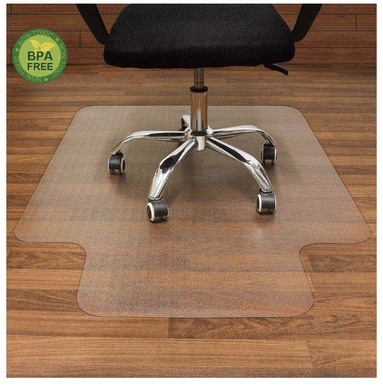 AiBOB Office Chair mat for Hardwood Floor, 36 x 48 inches, Easy Glide for Chairs, Flat Without Curling, Floor Mats for Computer Desk