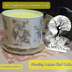 Morning Lemon Chai Cake - Custom Made Candle