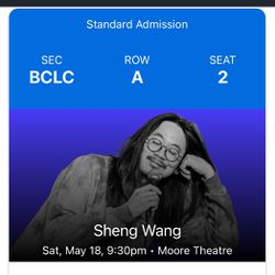 Sheng Wang - Comedy Show 5/18