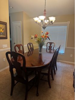 Solid wood dining set
