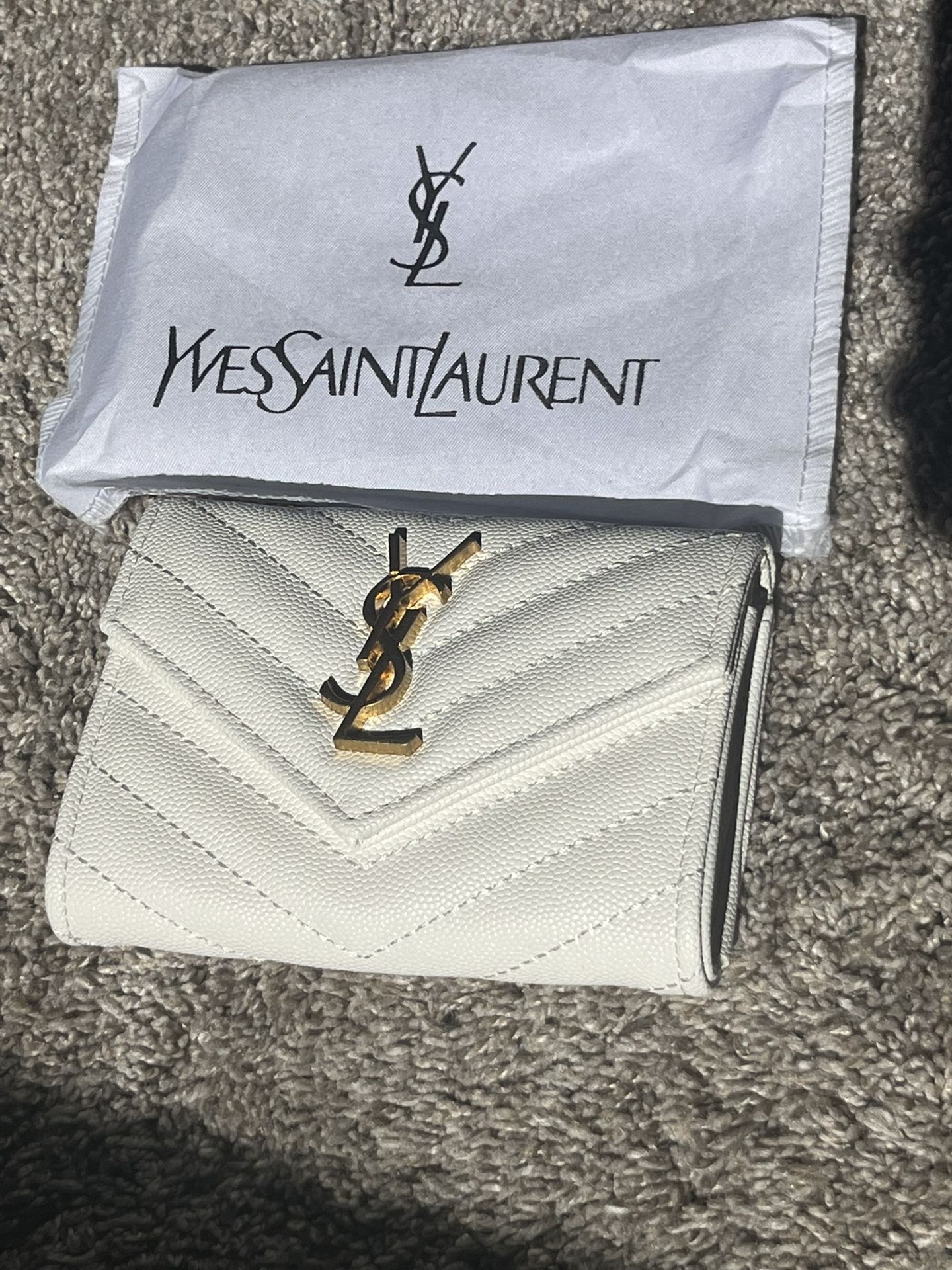 White And Gold wallet