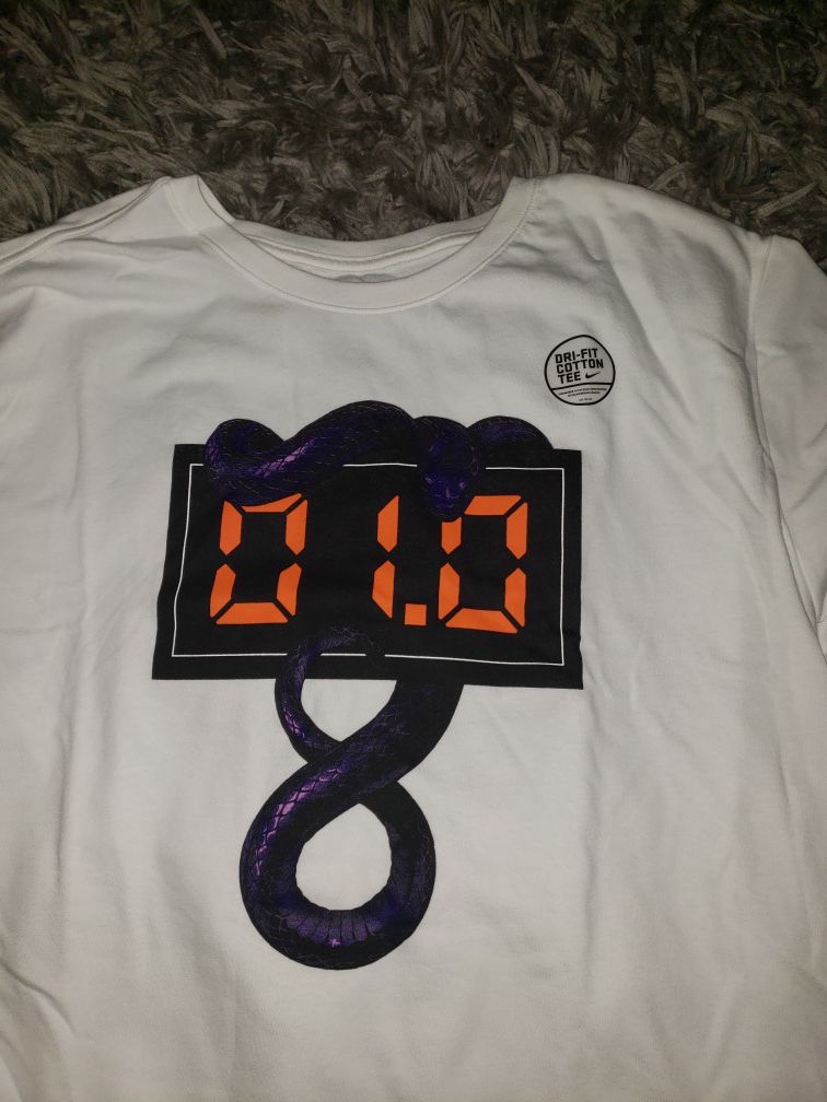 Los Angeles Lakers Nike Kobe Bryant Mamba Day Buzzer Beater T-Shirt - White size XL