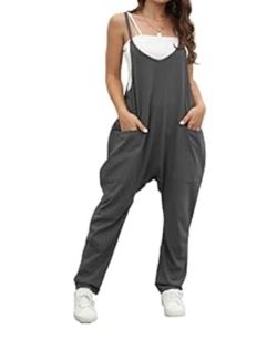 Sleeveless Adjustable Oversized Jumpsuit 