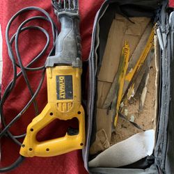 Used DEWALT DW304P Corded Reciprocating Saw 10 Amp TESTED WORKING
