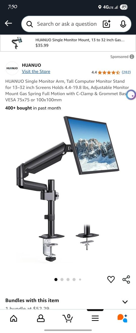 Single Monitor Arm