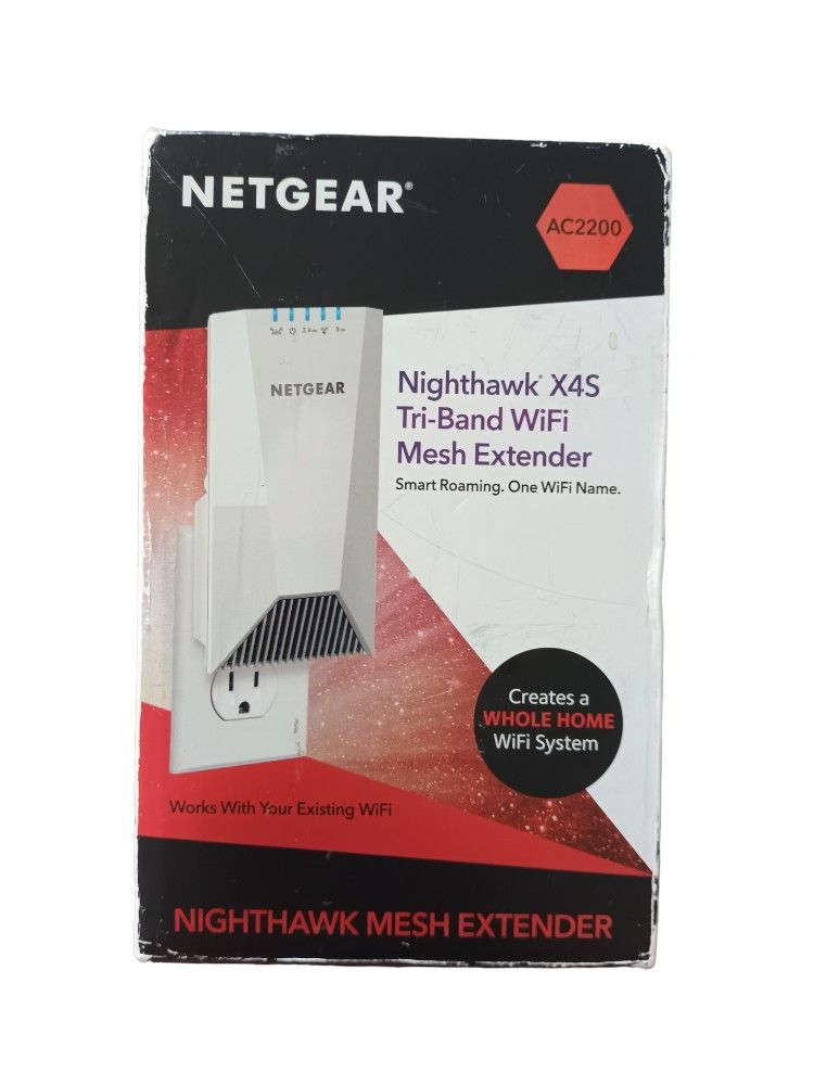 Nighthawk X4S Tri Band WiFi mesh Extender Open