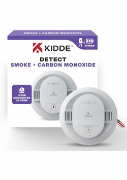 Kidde Detect Smoke & Carbon Monoxide Detector Hardwired Battery Interconnect