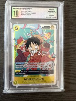 Arena Club GEM MINT 10 Monkey.D.Luffy One Piece Card