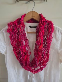 Moebius infinity scarf fiber necklace prism yarn wild stuff cool stuff