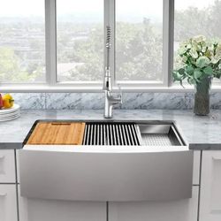 Farmhouse Stainless Steel Kitchen Sink 