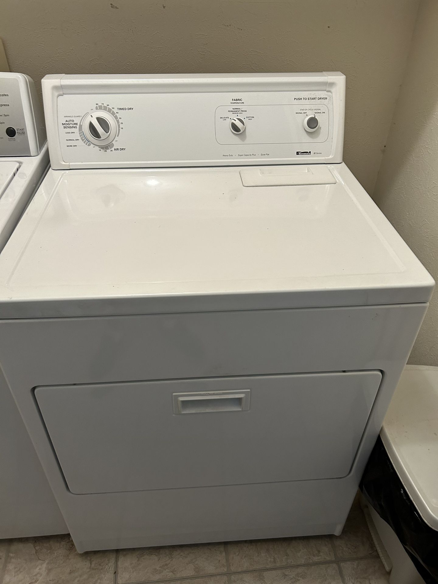 Kenmore Washer series 300 and Dryer 80 series