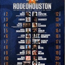 Houston Rodeo! Premium, Great field level seats!
