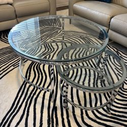 Glass Nesting Coffee Table