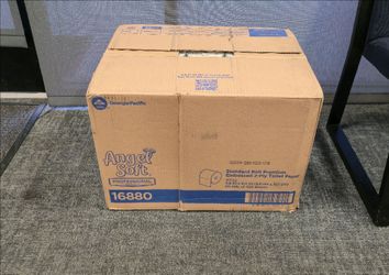 BRAND NEW BOX OF PREMIUM TOILET PAPER -ANGEL SOFT- (80 COUNT)