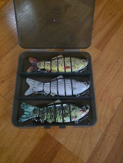 Multi jointed fishing lures 3 pack