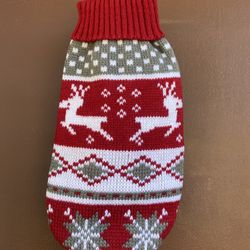Christmas Dog /Cat Knitted Turtleneck Sweater 8”
